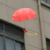 1. Children's parachute 25/ medium pack: One box contains 500 pieces. (Box size: 47.5X47.5X23CM) 5 colors: red, green, yellow, rose red, blue, single details Picture